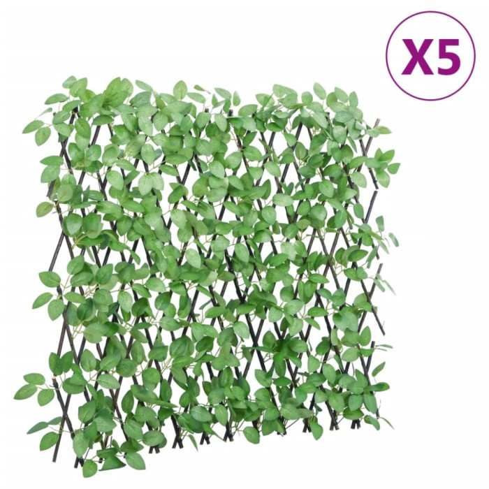 Gossi&nbsp;spalier iedera artificiala extensibil, 5 buc., verde, 180x65 cm