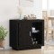 vidaXL Bufet Stejar negru 40 x 80 x 75 cm Lemn compozit 880536