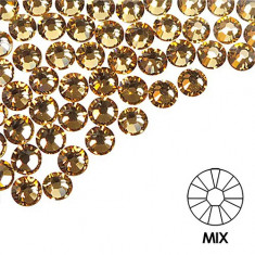 Pietre decorative pentru unghii - MIX - aur, 50buc
