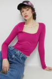 Abercrombie &amp; Fitch pulover culoarea roz
