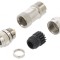 Conector M8 Femeie 4 Pini Drept pe Cablu 3A IP65/IP67 30V