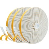 Set 3 role banda de etansare pentru usi si ferestre, 5 mm x 1.5 mm x 5 m, spuma, alb