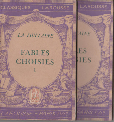La Fontaine - Fables choisies (vol. I-II) foto