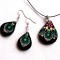 set colier si cercei ,set bijuterii lemn 42836