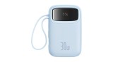 Baseus QPow 2 powerbank, 10000mAh, 30W, 2xUSB-C (albastru)