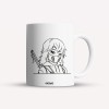 Cana alba personalizata Anime mask, INOVATIX&reg;. 330ml, Oem