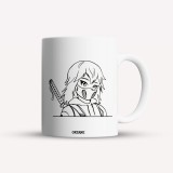Cana alba personalizata Anime mask, INOVATIX&reg;. 330ml