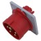 Conector alimentare AC trifazate 16A 415V soclu tată AMPHENOL IP44