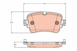 TRW GDB2131 set placute frana,frana disc