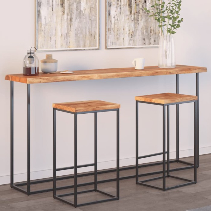 vidaXL Blat masă 180x40x2,5 cm dreptunghiular lemn acacia margine vie 370617