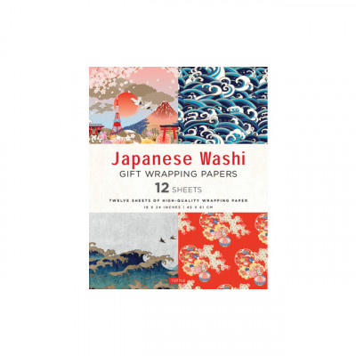 Japanese Washi Gift Wrapping Papers: 12 Sheets of High-Quality 18 X 24 Inch Wrapping Paper foto