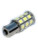 Led auto Rosu 24V BA15S 27 SMD cu pini simetrici la 180 grade