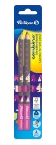 Creion grafit, lacuit combino, gros, invata sa scrii, mina b, corp roz, 2