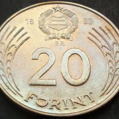 Moneda 20 FORINT / FORINTI - RP UNGARA / UNGARIA, anul 1983 * cod 1571