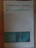 Marturisiri - C. Radulescu-motru ,537965, Minerva