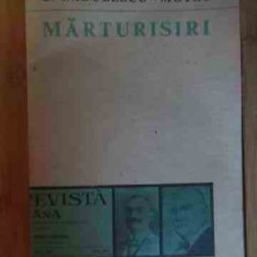 Marturisiri - C. Radulescu-motru ,537965