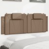 VidaXL Pernă pentru tăblie de pat, cappuccino 140 cm piele artificială