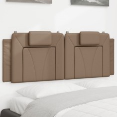 vidaXL Pernă pentru tăblie de pat, Viana, cappuccino 140 cm piele artificială 374794