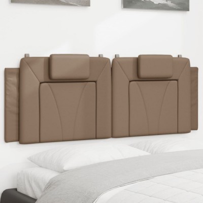 vidaXL Pernă pentru tăblie de pat, cappuccino 140 cm piele artificială foto