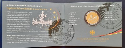 Moneda comemorativa - 20 Euro &amp;quot;Tapferes Schneiderlein&amp;quot; 2019 - Proof - G 3569 foto