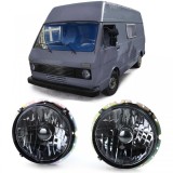Faruri din sticla clare cu fum negru H4, pereche, potrivite pentru VW LT 28 35 40 45 75-85 Performance AutoTuning