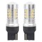 Set becuri auto cu LED CANBUS, 3030, 24SMD, compatibil T20, 7440, WY21W, Portocaliu, 12V / 24V, destinat competitiilor auto sau off-road