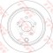 Disc frana SUBARU LEGACY V (BM, BR) (2009 - 2016) TRW DF6306