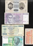 Set 5 bancnote de prin lume adunate (cele din imagini) #282