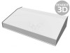 Carcasă desktop aluminiu neagră 356x211x76mm