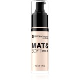 Bell Hypoallergenic Mat&amp;Soft make-up usor matifiant culoare 00 Alabaster 30 ml