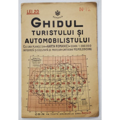 GHIDUL TURISTULUI SI AUTOMOBILISTULUI , HARTA ROMANIEI , CAROUL 12 - SALONTA ( ZONA ) de M.D. MOLDOVEANU , 1936
