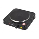 Plita electrica cu 1 ochi, termostat reglabil, 1000W, negru