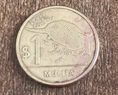 C50 - Moneda foarte veche - Uruguay - 1 peso - mulita - 2012
