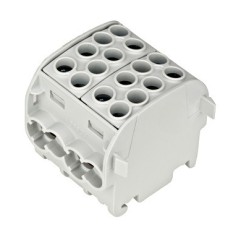 Clema de derivatie CU 35mmp 4 intrari - 4 iesiri gri Schrack IK026212
