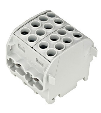 Clema de derivatie CU 35mmp 4 intrari - 4 iesiri gri Schrack IK026212 foto