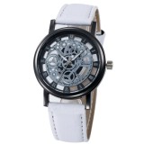 Ceas Dama GENEVA Model Skeleton Quartz - Model Alb