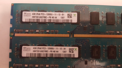 Kit 8 GB( 2 x 4 Gb ) SK HYNIX DDR 3 PC3-12800 1600 MHz , Memorie PC Desktop foto