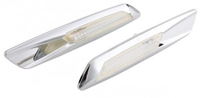 Semnalizari Aripa Led Cromate BMW E60, E61, E90, E91, E81, E82, E88 - BTLL-103 foto