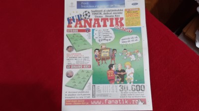 Supliment Fanatik Steaua - Dinamo Kiev foto