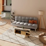 Cumpara ieftin Set de 2 piese mobilier Smooth canapea si masuta de cafea pentru sufragerie 189x92x82 cm