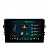 Navigatie 2K Dacia Renault 8GB RAM Android 13 Octacore Slot Sim 4G DSP GPS Wi-FI Carplay Android Auto USB Bluetooth Waze Touchscreen 9.5 Inch