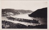 Ada Kaleh &ndash; panoramă a insulei pe Dunăre, carte poștală fotografică, 1928