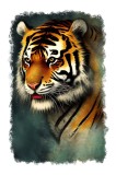 Cumpara ieftin Sticker decorativ Tigru, Portocaliu, 85 cm, 11207ST, Oem