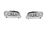 Set faruri tuning PEUGEOT 106 (1_), 05.1996-12.2003, lense; cu LED parking light; H1+H1; manual; crom; TUNING; halogen,