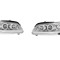 Set faruri tuning PEUGEOT 106 (1_), 05.1996-12.2003, lense; cu LED parking light; H1+H1; manual; crom; TUNING; halogen,