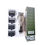 Mașină de tuns păr &amp; barbă, carcasă metal, LED, USB &ndash; precizie profesională