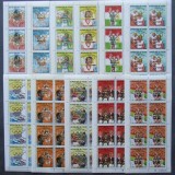 R.DU TCHAD-MUNICH 1972 SUPRATIPAR AURIU OLIMPIADA--SET 23 V.IN COLI DE 8 V. (8 SERII ).MNH** - EP 232