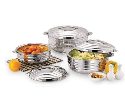 Set 3 Caserole Termice din Inox, 3L + 5L + 7,5L,Designer foto