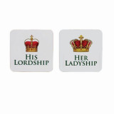 Cumpara ieftin Coaster - His Lordship &amp; Her Ladyship - 2 modele | Lesser &amp; Pavey