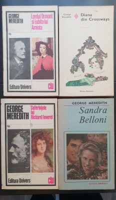 Pachet 5 romane de GEORGE MEREDITH: Lordul Omont și iubita lui Aminta*Diana din Crossways*Suferințele lui Richard Feverel*Rhoda Fleming*Sandra Belloni foto